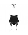 828-COR-1 corset  thong black