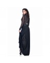 Saphir Black lycra long skirt