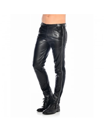 Jayden Zip faux leather pants