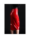 Ornella Red Vinyl Skirt