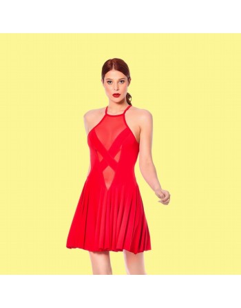 Clementina Red lycra dress