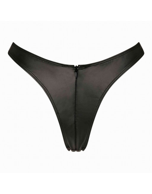 Tonnerre Black wetlook thong