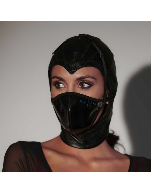 Princesse Black vinyl balaclava