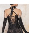 Turbulence Black vinyl corset