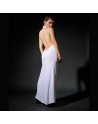 Mina Evening white lycra dress