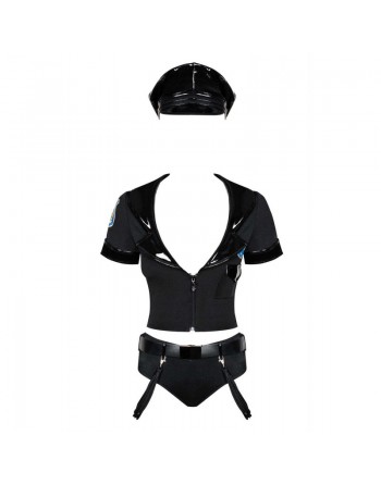 Policewoman 6 pieces Costume - Black