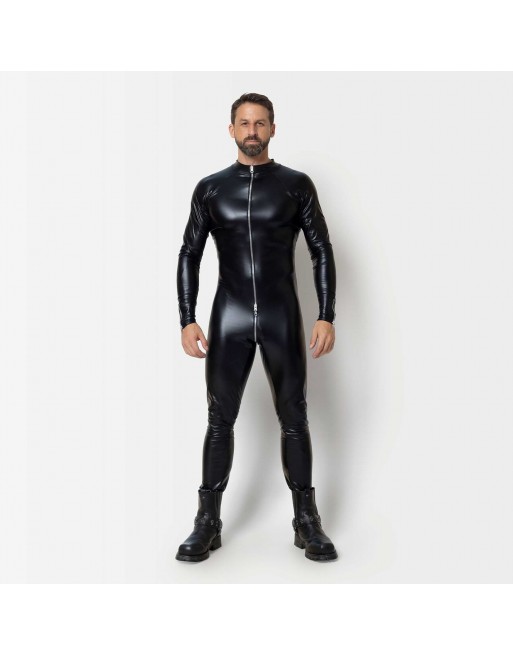 Sweety Man Black Wetlook Jumpsuit