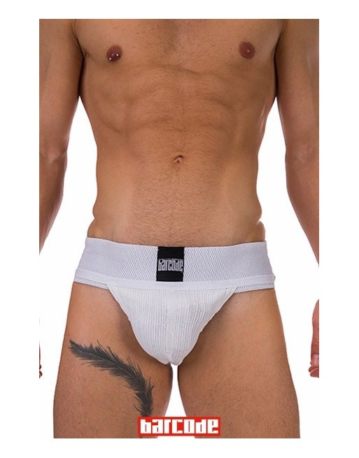 Jockstrap Sergey Basic blanc - Barcode