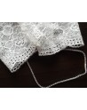 White lace handcuffs by Lejaby