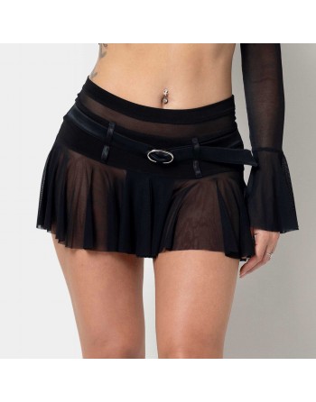 Eze Fishnet black skirt