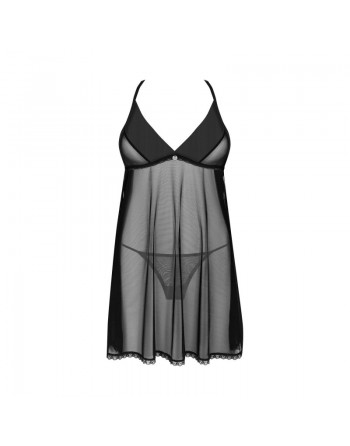 Latinesa babydoll and thong in Black by Obsessive
