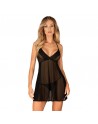 Latinesa babydoll and thong in Black by Obsessive
