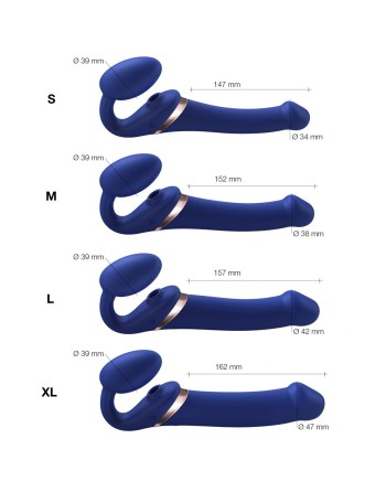 Strap-on-me Multi Orgasm bleu nuit XL