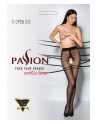 Collants ouverts TI015 20 deniers - noir