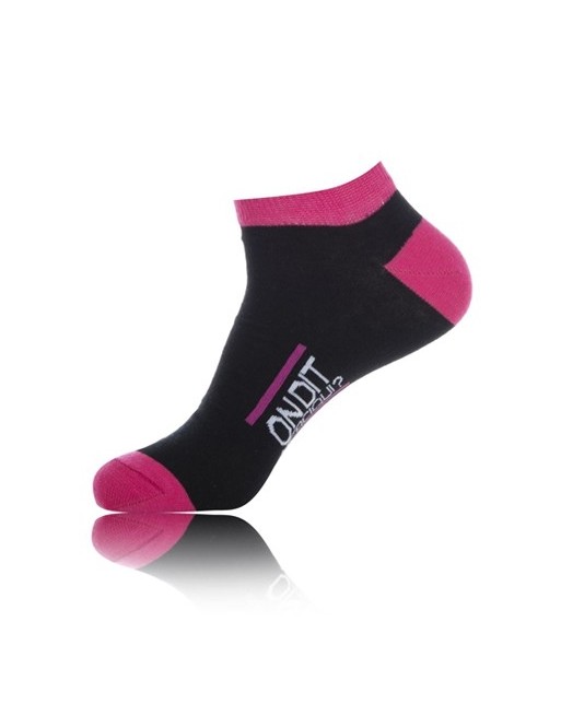 Chaussettes courtes  On dit merci qui? - noir