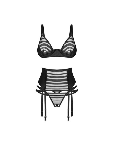 Lune Bellis 3 pieces open set set - Black