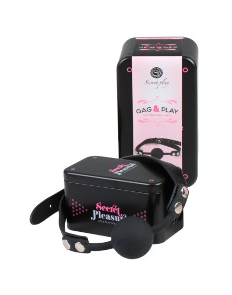 Black silicone gag ball 6142k