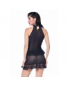 Lucille Black fishnet skirt